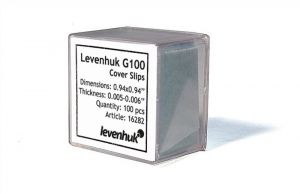 Krycí sklíčka Levenhuk G100, 100 ks