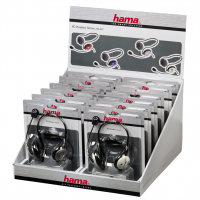 Hama PC-Headset "HS-55", displej box 12 ks | bílá, červená, modrá, stříbrná