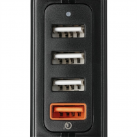 Hama rychlá síťová USB nabíječka, 4x USB, QC, 33 W