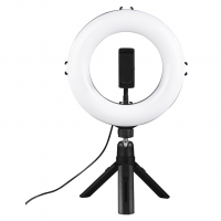 Hama SpotLight Smart 80, kruhové LED světlo 8", s Bluetooth dálkovou spouští a stolním stativem