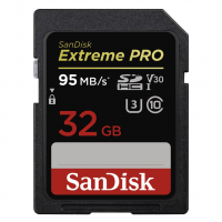 SanDisk Extreme PRO 32 GB SDHC Memory Card  95 MB/s, UHS-I, Class 10, U3, V30, NÁHRADA 121594