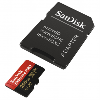 SanDisk Extreme Pro microSDXC 256 GB 170 MB/s A2 C10 V30 UHS-I U3, adapér, NÁHRADA 214505