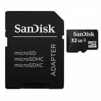 SanDisk microSDHC Card 32 GB +  Adapter