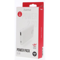 Hama SLIM 5HD, powerbanka, 5000 mAh, 1 A, výstup: USB-A, bílá