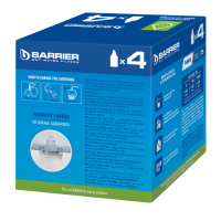 BARRIER BWT Hardness, náhradní filtrační patrona, pro tvrdou vodu, 4 ks