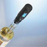 Xavax digitální teploměr pro jídla/nápoje, uzávěr na lahev, černý