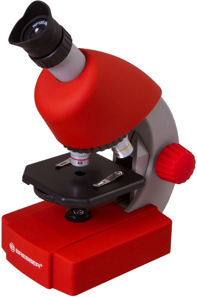 Mikroskop Bresser Junior 40–640x Červený