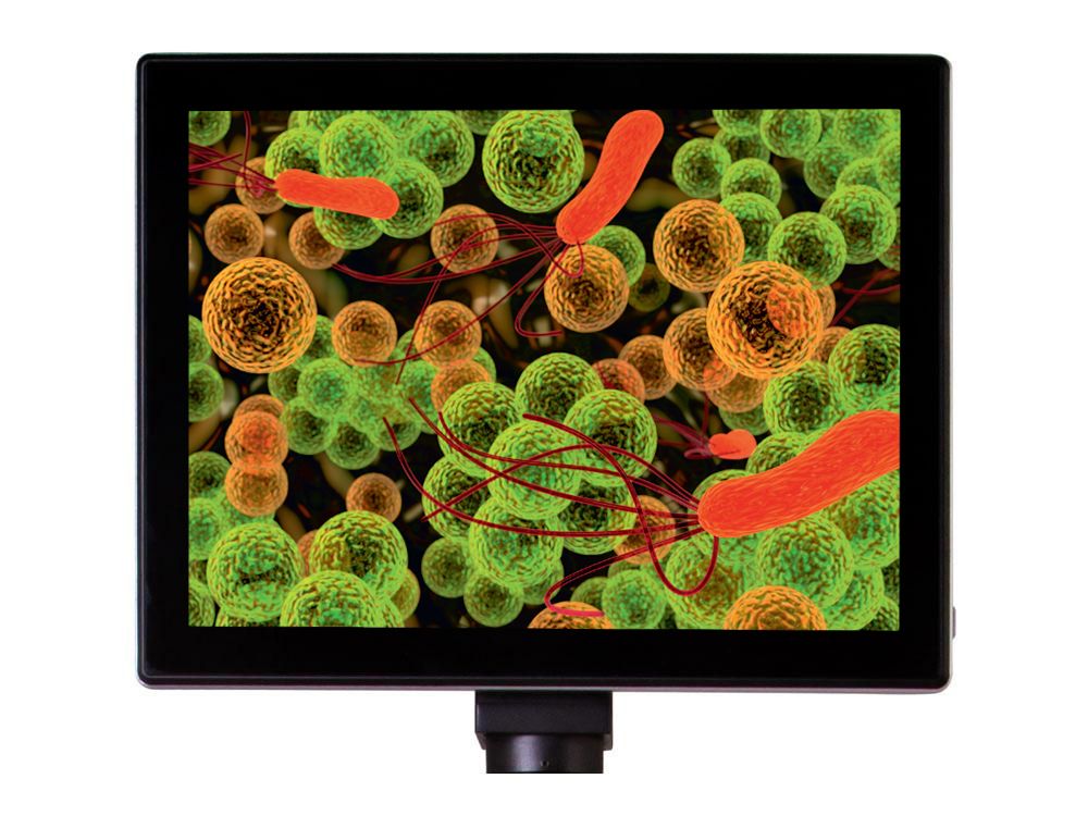 Mikroskopový digitální fotoaparát Levenhuk 5M s LDC obrazovkou 9,4"