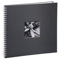 Hama album klasické spirálové FINE ART 36x32 cm, 50 stran, šedé, bílé listy