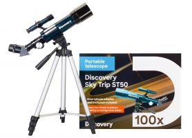 Hvězdářský dalekohled Levenhuk Discovery Sky Trip ST50 s knížkou