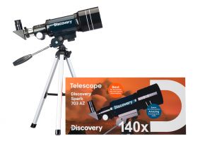 Hvězdářský dalekohled Levenhuk Discovery Spark 703 AZ s knížkou