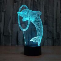 3D lampa Dolphin