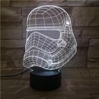 3D lampa Helmet