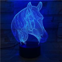 3D lampa Horse