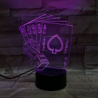 3D lampa Poker MYWAY