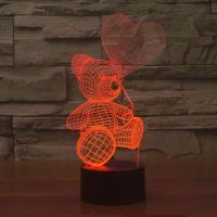 3D lampa Teddy Bear