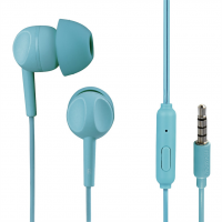 Thomson sluchátka s mikrofonem EAR3005, silikonové špunty, tyrkysová