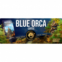 Blue Orca Fusion Brasilia Fazenda Grande, zrnková káva, 1 kg, Arabica/Robusta (75/25 %) Blue Orca Coffee