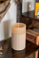 Airbi CANDLE béžový - aroma difuzér se světelným efektem hořící svíčky