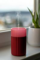 Airbi CANDLE čevený - aroma difuzér se světelným efektem hořící svíčky