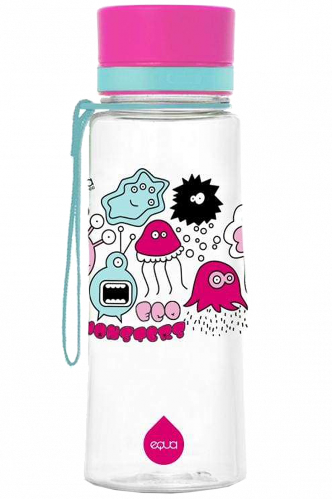 Plastová lahev EQUA Pink Monsters 400ml