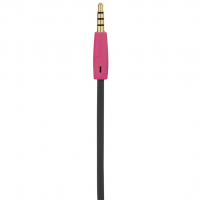 Hama sluchátka s mikrofonem Joy Sport, silikonové špunty, růžová/šedá