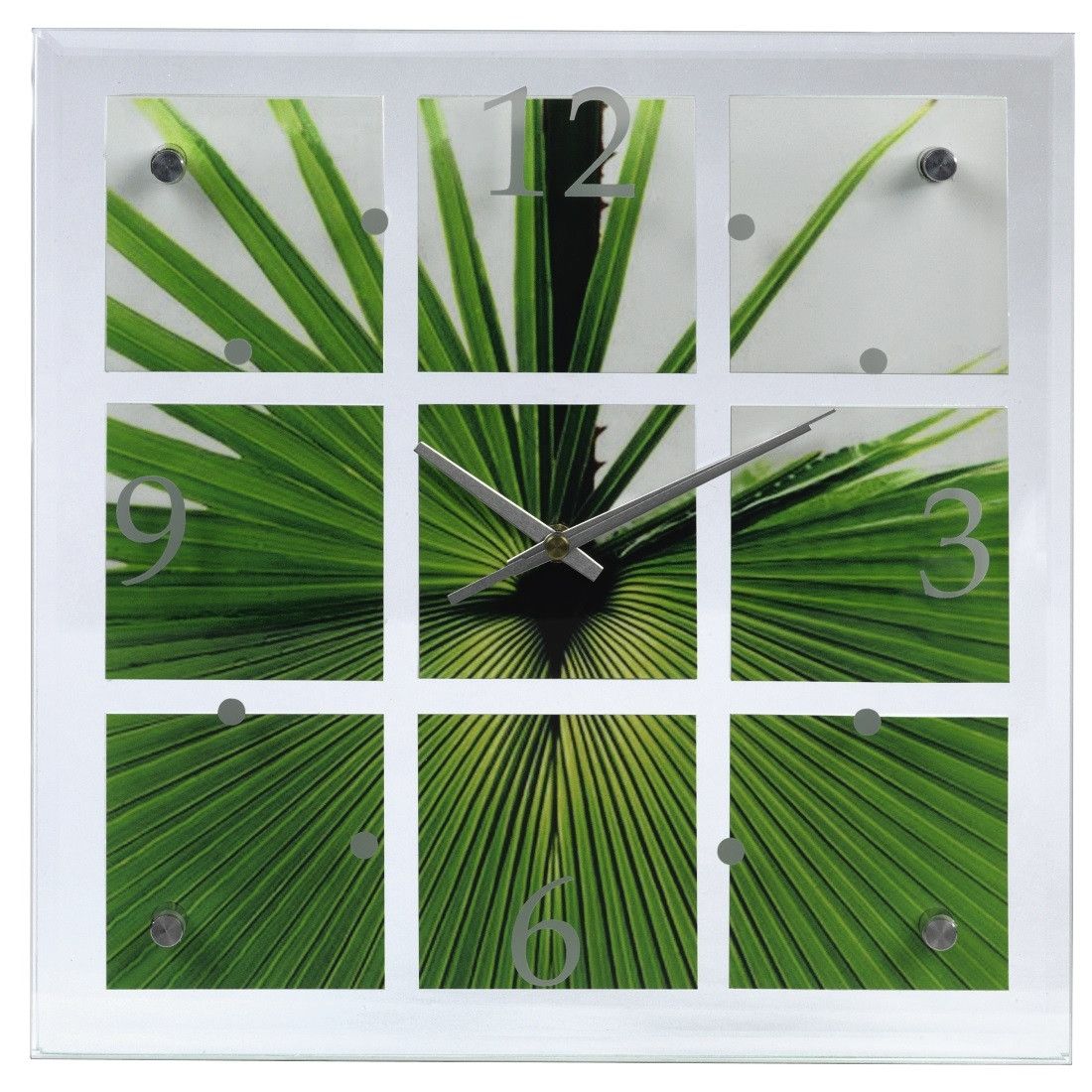 Nástěnné hodiny Palm Leaf, skleněné Hama