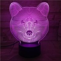 3D lampa Bear