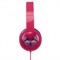 Dětská sluchátka hama Kids LED, růžová