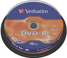 Médium Verbatim DVD-R 4,7GB 16x 10-cake