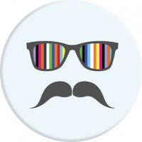 PopSocket Mustache Rainbow PopSockets
