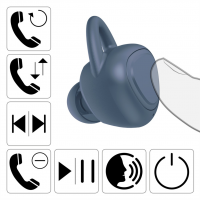 Hama Bluetooth špuntová sluchátka LiberoBuds, bezdrátová, nabíjecí pouzdro, modrá