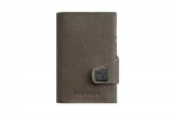 Wallet Click & Slide - leather Cobra Olive